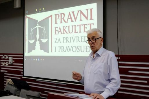 Prof. dr Simeon Gelevski - predavanje na temu ,,Pravna retorika’’